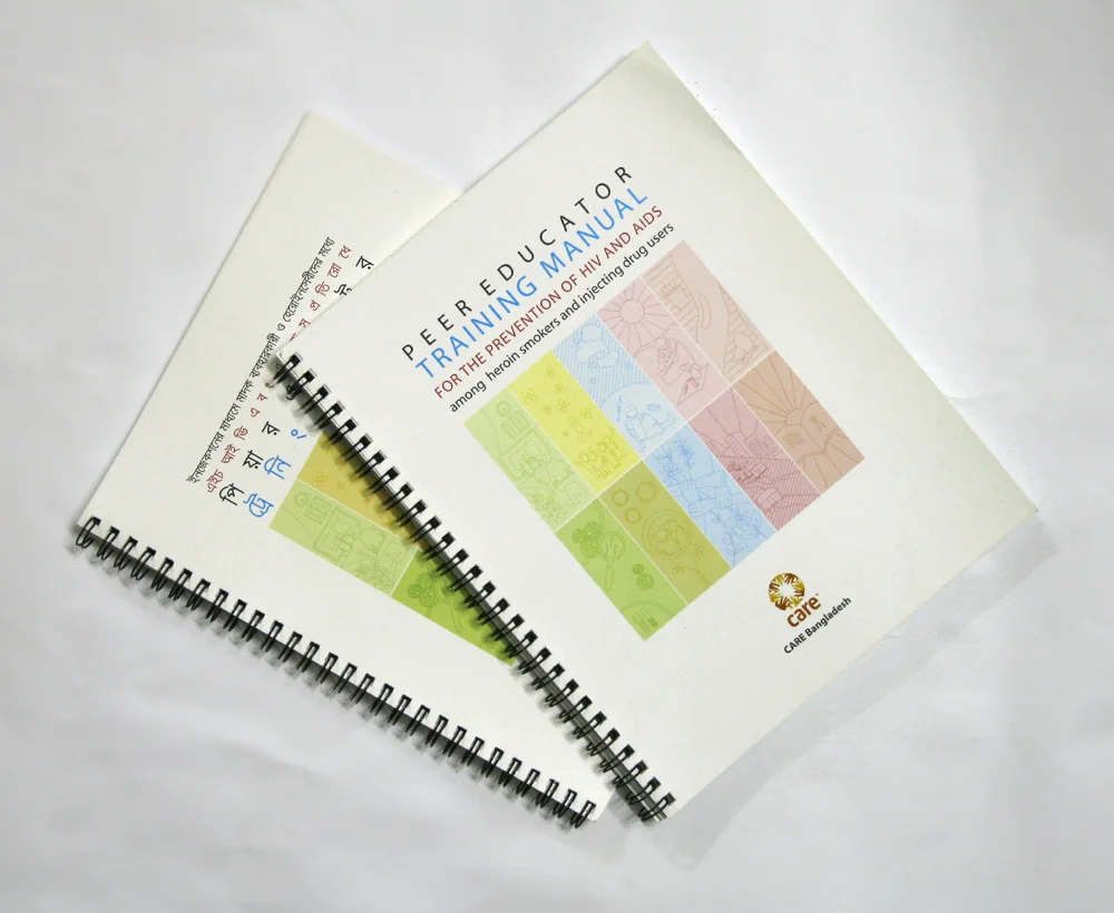 The Peer Educator Training Manual, printed