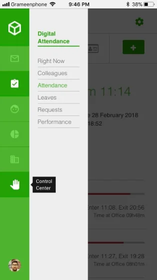 JossWork's mobile interface