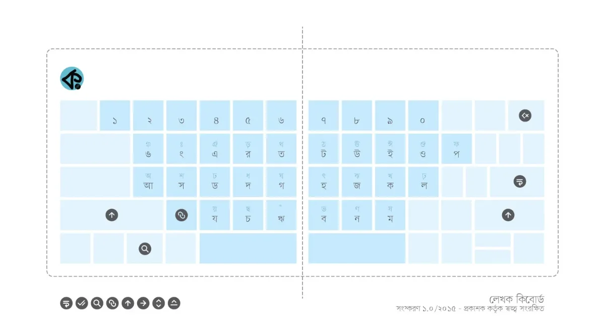 Lekhok Keyboard key layout