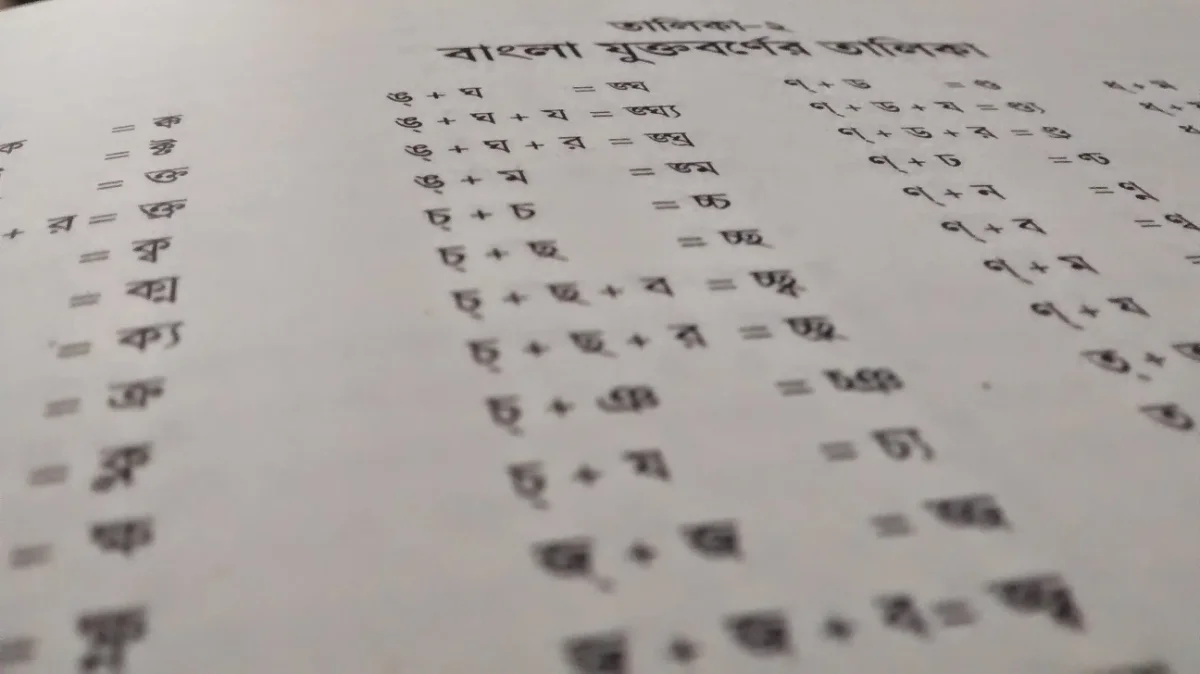 Bangla conjunct characters