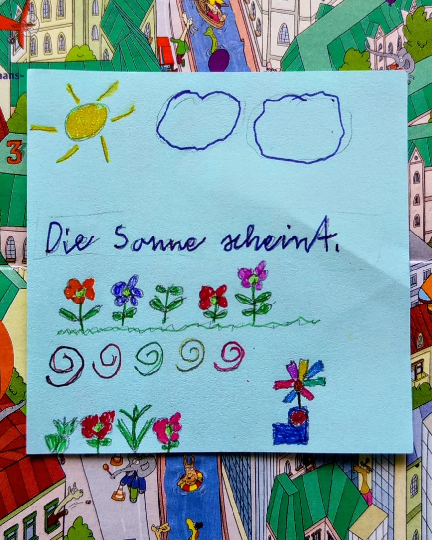 A handwritten notebook page